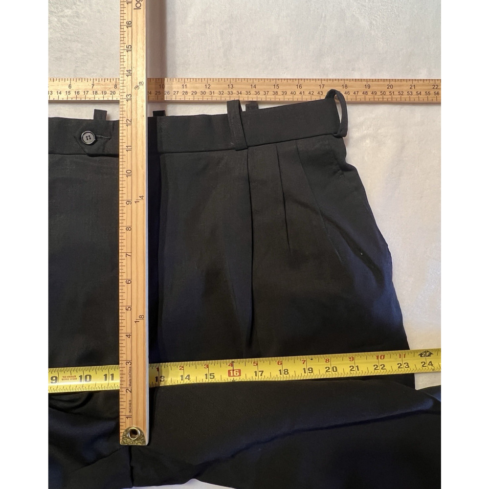 Vintage Dunleith 46L 39x30 Solid Black Twill Suit Unconstructed USA - Picture 14 of 16
